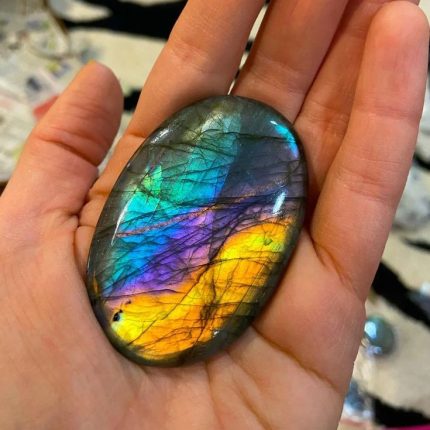 Labradorite Palm Stone Crystal