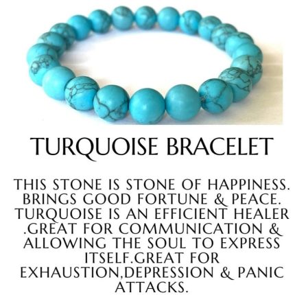 Turquoise Bracelet - Natural Healing Crystal Bracelet